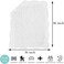 MONOBLANKS Cotton Baby Quilt Personlized Monogram Lightweight Embossed Scalloped Throw Blanket Four Seasons (White