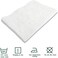 MONOBLANKS Cotton Baby Quilt Personlized Monogram Lightweight Embossed Scalloped Throw Blanket Four Seasons (White