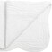 MONOBLANKS Cotton Baby Quilt Personlized Monogram Lightweight Embossed Scalloped Throw Blanket Four Seasons (White