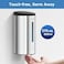AIKE AK1205 Wall Mounted Commercial Automatic Liquid Soap Dispenser Polished Stainless Steel Large Capacity 24oz/700ml
