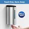 AIKE AK1205 Wall Mounted Commercial Automatic Liquid Soap Dispenser Brushed Stainless Steel Large Capacity 24oz/700ml
