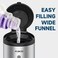 AIKE AK1205 Wall Mounted Commercial Automatic Liquid Soap Dispenser Brushed Stainless Steel Large Capacity 24oz/700ml
