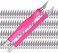 W.A. Portman WA Craft Knife Set - 2 Pink Comfort Grip Hobby Knives and Hobby Blades - Knife Kit with 100 Premium SX5 Carbon Steel11 Replacement Blades - X-acto Knife Compatible Hobby Tool Set