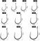 Anmuka HETH 2000pcs Fishing Worm Hooks High Carbon Steel Wide Gap Offset Fishing Hook Set for Saltwater and Freshwater with 10 Sizes