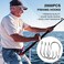 Anmuka HETH 2000pcs Fishing Worm Hooks High Carbon Steel Wide Gap Offset Fishing Hook Set for Saltwater and Freshwater with 10 Sizes