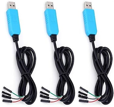 EVISWIY JANSANE JANSANE PL2303TA USB to TTL Serial Cable Debug Console Cable for Raspberry Pi 3 Pack
