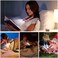 SingHong Neck Book Light LED Reading Lamp USB Rechargeable, Hands Free, 4 LED Bulbs, 4 Adjustable Brightness, for Reading in Bed or Reading in Car lamp (Pink