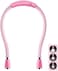 SingHong Neck Book Light LED Reading Lamp USB Rechargeable, Hands Free, 4 LED Bulbs, 4 Adjustable Brightness, for Reading in Bed or Reading in Car lamp (Pink