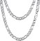 PROSTEEL Chain For Men Stainless Steel Necklaces Punky 30 Inch Long 9mm Figaro Link Chunky Thick Necklace