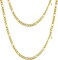 PROSTEEL Stainless Steel/925 Sterling Silver Figaro Chain Necklace, Men/Women Jewelry, 2.9mm-13mm, 18''-30''