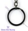 Dave The Bunny Bee Keychain