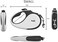 TUG 360&deg; Tangle-Free Retractable Dog Leash with Anti-Slip Handle16 ft Strong Nylon TapeOne-Handed Brake, Pause, Lock (Small, White