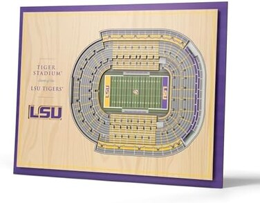 YouTheFan NCAA Michigan State Spartans 5-Layer StadiumView 3D Wall Art