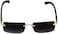نظارات شمسية EliteGlasses Elite Slim Rimless Rectangular MetalWood Art Aviator