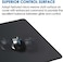 Ktrio Extended Gaming Mouse Pad with Stitched Edges, Large Mousepad with Premium-Textured Cloth, Non-Slip Rubber Base, Waterproof Keyboard Pad, Mouse Mat for Gamer,Office,Home, 35.4x15.7x0.16in, Black