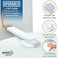 Wappa Baby Toilet Lock by - Ideal Proof Toilet Lid Lock with Arm - No Tools Needed Easy Installation with 3M Adhesive - Top Safety Toilet Seat Lock - Fits Most Toilets - White (1 Pack