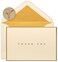 Papyrus Thank You Cards with Envelopes, Gold Border (16-Count