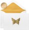 Papyrus Blank Cards With Envelopes, Gold Butterfly (16-Count