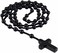 TUMBEELLUWA Cross Pendant Beaded Necklace for Men Women, Catholic Rosary Hand Knotted Necklace