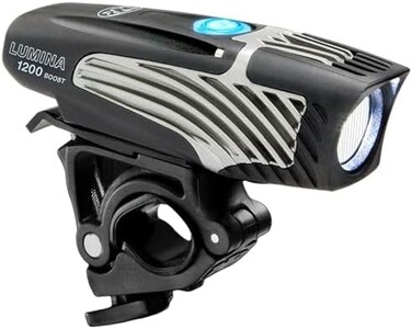 NiteRider Lumina 1200 Boost USB Rechargeable Bike Light Powerful Lumens Bicycle Headlight LED Front Light Easy to Install for Men Women Road Mountain City Commuting Adventure Cycling Safety Flashlight