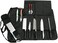 Hersent Chef's Knife Bag With 17 Slots Can Holds13 Knives,1 Meat Cleaver, And 3 Utensil Pockets, Multi-function Knife Roll With Handle, Shoulder StrapZippered Mesh Pocket Holder