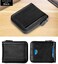 Admetus Men's Genuine Leather Short Zip-Around Bifold Wallet