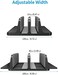 JARLINK (Upgraded Dock VersionVertical Laptop Stand, Double Desktop Stand Adjustable Laptop Holder (up to 17.3"Compatible for All MacBook Pro/Air/Microsoft Surface/Gaming Laptops/Lenovo (Black