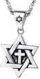 PROSTEEL Jewish Magen Star of David Necklace Stainless Steel PendantChain Israel Jewelry for Men Women Gift