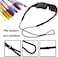 WJA Sport Eyewear Retainer, 12 Colorful Sunglass Straps Silicone Adjustable Sungl Elastic Holder for Outdoor