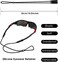 WJA Sport Eyewear Retainer, 12 Colorful Sunglass Straps Silicone Adjustable Sungl Elastic Holder for Outdoor