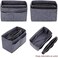 ZTUJO Purse Organzier, Bag Organizer with Metal Zipper (Large, Grey