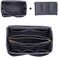 ZTUJO Purse Organzier, Bag Organizer with Metal Zipper (Large, Grey