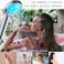 KAIREY Led Handheld Shower Head 7 Color Glow Light Change Automatically Polished Chrome with Hose and Adjustable Bracket