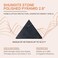 Karelian Heritage Shungite Stone Protection Pyramid 2.8"Authentic Shungite Stones Protection Polished Pyramid 2.8 inches (7 cmBlack Stone Crystal Pyramid for Whole House Protection and Meditation PP05