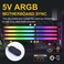 DS leddess Aluminum Alloy RAM Cooling Shell Heat Sink, ARGB Light Effect Memory Cooling Radiator Glow for PC Memory Cooling Vest(4 Pack, 3th GEN, M Series