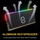 DS leddess Aluminum Alloy RAM Cooling Shell Heat Sink, ARGB Light Effect Memory Cooling Radiator Glow for PC Memory Cooling Vest(4 Pack, 3th GEN, M Series