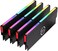 DS leddess Aluminum Alloy RAM Cooling Shell Heat Sink, ARGB Light Effect Memory Cooling Radiator Glow for PC Memory Cooling Vest(4 Pack, 3th GEN, M Series