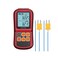 Kamtop Digital Thermometer Dual Channel Thermometer with Two K- type Thermocouples Temperature Meter with LCD Backlight for K/J/T/E/R/S/N Thermocouple