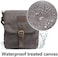 TOPWOLFS Canvas Messenger Bag Small Crossbody Bag Casual Travel Working Tools Bag Shoulder Bag Hold Phone Handset Anti Theft