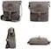TOPWOLFS Canvas Messenger Bag Small Crossbody Bag Casual Travel Working Tools Bag Shoulder Bag Hold Phone Handset Anti Theft