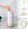 Buruis Standing Paper Towel Holder, Modern Decorative Countertop Rolls Holder for Kitchen, Toilet, Pantry and Bathroom - Gold