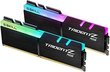 G.SKILL Trident Z RGB Series (Intel XMPDDR4 RAM 32GB (2x16GB3200MT/s CL16-18-18-38 1.35V Desktop Computer Memory UDIMM (F4-3200C16D-32GTZR