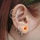 NewZenro 5Pcs Stainless Steel 16G 18G Sleeper Hoop Earrings for Women Men Septum Hinged Clicker Nose Lip Ring Helix Daith Cartilage Tragus Piercings Tiny Small Huggie Hoops Hypoallergenic Sensitive Ea
