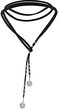 Kercisbeauty Boho Brown Wrap Velvet Choker Long Chain Tassels Necklace for Women and Girls
