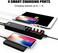 atolla Powered USB 3.0 Hub,CLHTS USB 3.0 Data Hub 11 Ports - 7 USB 3.0 Data Ports4 Smart Charging Port with Individual On/Off Switches and 12V/4A Power Adapter USB Hub 3.0 Splitter