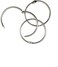 KTOJOY 2 Inch (15 PackLoose Leaf Binder Rings, Nickel Plated Steel Binder Rings,Keychain Key Rings, Metal Book Rings,Silver, for School, Home, or Office