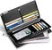 Huztencor Long Wallets for Men Leather RFID Blocking Bifold Wallet with Zipper, Black, Large, Rfid Wallet