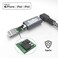 TecMad iPhone Charging Cable Short [C89 Apple MFi Certified], 90 Degree Lightning Cable, Nylon Braided Data Sync Cord for iPhone 14/13/12/11 Pro Max/XS MAX/XR/XS/X/8/7/Plus/6S/6/iPad and More - 0.65ft
