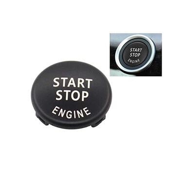 MOTOKU Black Start Stop Engine Button Switch Cover for BMW X5 E70 X 6 E71 3 E90 E91 E92 E93 E87 E83 Z4 E89 320 325 520 525 328i(2007-2011335i 330i