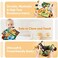 hahaland Baby Cloth Book Awakening 0 3 Months Hanging Toy for Baby 0-3 6 Months Soft Crinkle Book with Jungle Animals Newborn Gift for Toddler Boy Girl